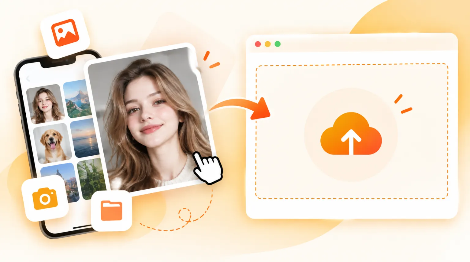 Uploading a photo to the AI photo face swap tool