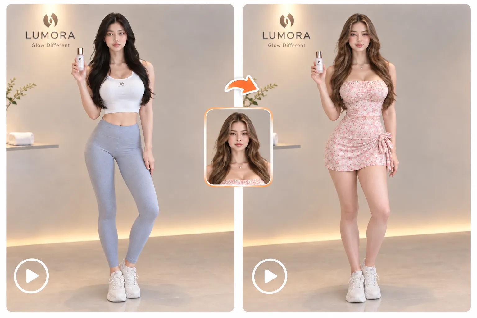 Crea concept pubblicitari e storyboard con il body swap AI