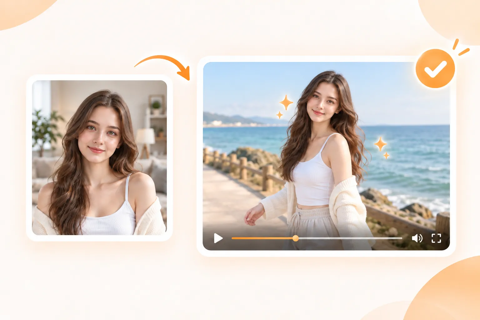 Anteprima e download del video di body swap generato