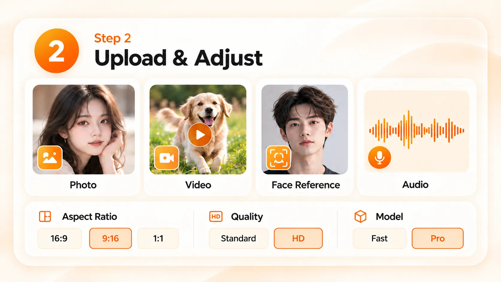 Step 2: Upload Your Files and Adjust the Settings
