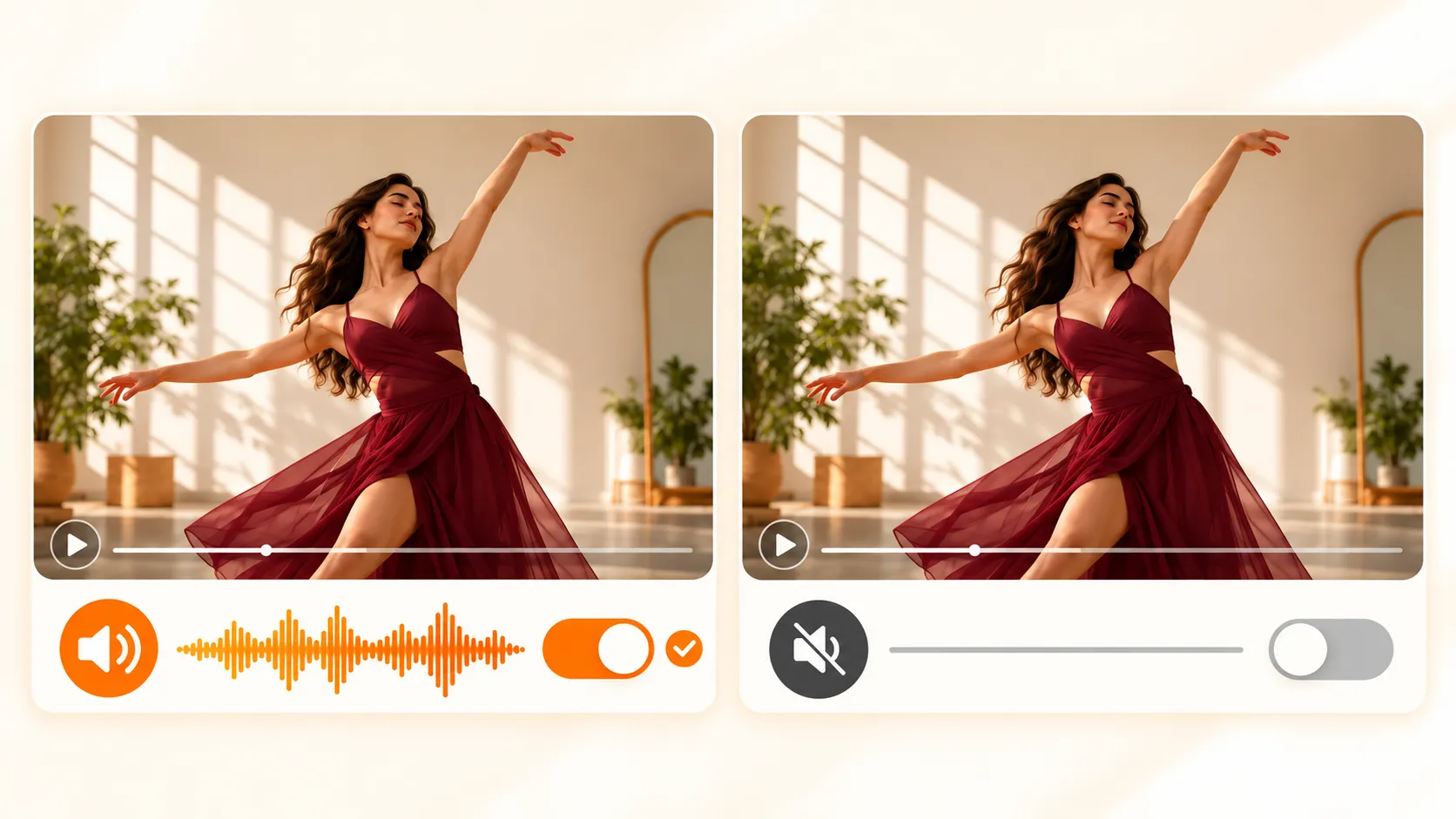 Video Animation with Original Audio or Silent Output